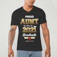 Proud Aunt Of Class Of 2021Shirt Class 2021 Graduation Men's V-Neck T-Shirt
