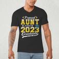 Proud Aunt Of a Class Of 2023 Graduate Senior Graduation Men's V-Neck T-Shirt