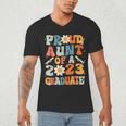 Proud Aunt Of A Class Of 2023 Graduated Graduation Women Men's V-Neck T-Shirt