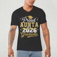 Proud Aunta Of a Class Of 2026 Graduate Senior Graduation Men's V-Neck T-Shirt
