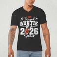 Proud Auntie Of A 2026 Senior Football Graduation Family Men's V-Neck T-Shirt
