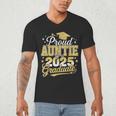 Proud Auntie Of A Class Of 2025 Graduate Senior Graduation Men's V-Neck T-Shirt