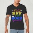 Proud Bff Of 2022 Graduate Class 2022 Graduation Family Men's V-Neck T-Shirt