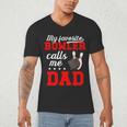 Proud Bowling Dad Of A Bowler Dad Bowling Father Men's V-Neck T-Shirt