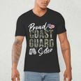 Proud Coast Guard Sister US Coast Guard Graduation Sister Men's V-Neck T-Shirt