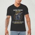 Proud Dad Of 2018 Graduate Dabbing Graduation Senior Shirt Men's V-Neck T-Shirt