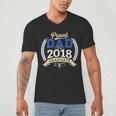 Proud Dad Of A 2018 Graduate Shirt Graduation Grad Men's V-Neck T-Shirt