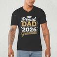 Proud Dad Of A 2026 Graduate Class Of 2026 Dad Graduation Men's V-Neck T-Shirt