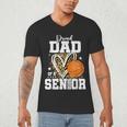 Proud Dad Of A 2026 Senior Basketball Graduation Leopard Men's V-Neck T-Shirt