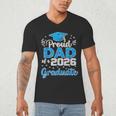 Proud Dad Of a Class Of 2026 Graduate Senior 2026 Men's V-Neck T-Shirt Proud Dad Of a Class Of 2026 Graduate Senior 2026 Men's V-Neck T-Shirt