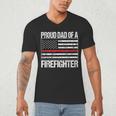 Proud Dad Of a Firefighter Fireman Parent Men's V-Neck T-Shirt