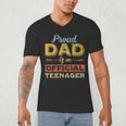 Proud Dad Of An Official Teenager 13th Birthday Son Daughter Men's V-Neck T-Shirt