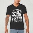 Proud Dad Of A Soccer Ball Senior Class Of 2026 Graduation Men's V-Neck T-Shirt