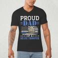 Proud Dad Of A State Trooper Police Officer Graduation Men's V-Neck T-Shirt