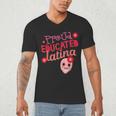 Proud Educated Latina Graduation Masters Degree PhD Men's V-Neck T-Shirt