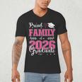 Proud Family Of a Class Of 2026 Graduate For Graduation Men's V-Neck T-Shirt