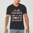 Proud Father Of 2023 Graduate Class 2023 Graduation Family Men's V-Neck T-Shirt