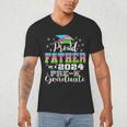 Proud Father Of PreK School Graduate 2024 Graduation Father Men's V-Neck T-Shirt