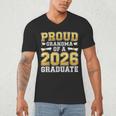 Proud Grandma Of A 2026 Graduate Shirt Class 2026 Graduation Men's V-Neck T-Shirt