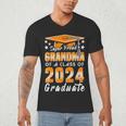 Proud Grandma Of A Class Of 2024 Matching Family Graduation Men's V-Neck T-Shirt