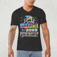 Proud Grandma Of Kindergarten Graduate 2025 Graduation Men's V-Neck T-Shirt