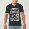 Proud Grandpa Of a Soccer Senior Class Of 2026 Graduation Men's V-Neck T-Shirt