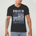 Proud Grandpa Of a State Trooper Police Officer Graduation Men's V-Neck T-Shirt