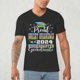 Proud Great Grandma Of Kindergarten Graduate 2024 Graduation Men's V-Neck T-Shirt