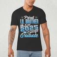 Proud Lil Brother Of 2025 Graduate College Shirt Graduation Men's V-Neck T-Shirt