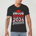 Proud Mama Of A 2026 Graduate Class Of 2026 Mom Graduation Men's V-Neck T-Shirt