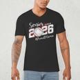 Proud Mama Of A 2026 Senior Baseball Graduation Mom Men's V-Neck T-Shirt