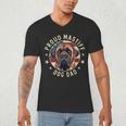 Proud Mastiff Dad American Flag Patriotic Mastiff Dad Men's V-Neck T-Shirt Proud Mastiff Dad American Flag Patriotic Mastiff Dad Men's V-Neck T-Shirt