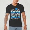Proud Mimi Of 2024 College Graduate Family 24 Graduation Men's V-Neck T-Shirt