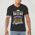 Proud Mom Of 2018 Graduate Shirt Graduation Grad Class Men's V-Neck T-Shirt