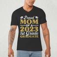Proud Mom Of A 2023 1st Grade Graduate Shirt Fun Graduation Men's V-Neck T-Shirt