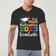 Proud Mom Of A 2023 Graduate Senior 2023 Graduation 23 Men's V-Neck T-Shirt