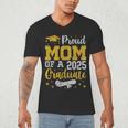 Proud Mom Of A 2025 Graduate Senior Class Of 2025 Graduation Men's V-Neck T-Shirt