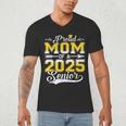 Proud Mom Of a 2025 Senior Graduate Graduation Men's V-Neck T-Shirt