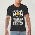 Proud Mom Of Baseball Senior 2026 Graduation Men's V-Neck T-Shirt