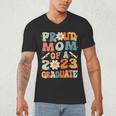 Proud Mom Of A Class Of 2023 Graduated Graduation Women Men's V-Neck T-Shirt