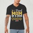 Proud Mom Of A Class Of 2026 Graduate Senior Gold Graduation Men's V-Neck T-Shirt