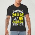 Proud Mom Of a Softball Senior Class Of 2025 Graduation Men's V-Neck T-Shirt