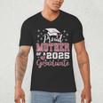 Proud Mother Of 2025 College Graduate Family Graduation Men's V-Neck T-Shirt