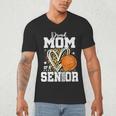 Proud Senior Mom Class Of 2026 Basketball Graduation Leopard Men's V-Neck T-Shirt