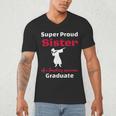 Proud Sister Of 2018 Graduate Dabbing Graduation Men's V-Neck T-Shirt