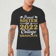 Proud Sister 2022 College Graduate Shirt Sibling Graduation Men's V-Neck T-Shirt