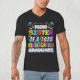 Proud SISTER Of a 2025 Kindergarten Graduate Graduation Men's V-Neck T-Shirt