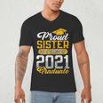 Proud Sister Of a Class Of 2021 Graduate Senior Graduation Men's V-Neck T-Shirt