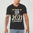 Proud Son Of A 2021 Graduate Graduation Clothes MBA PhD Men's V-Neck T-Shirt