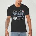 Proud Space Force Uncle Space Force Graduation Tee Men's V-Neck T-Shirt